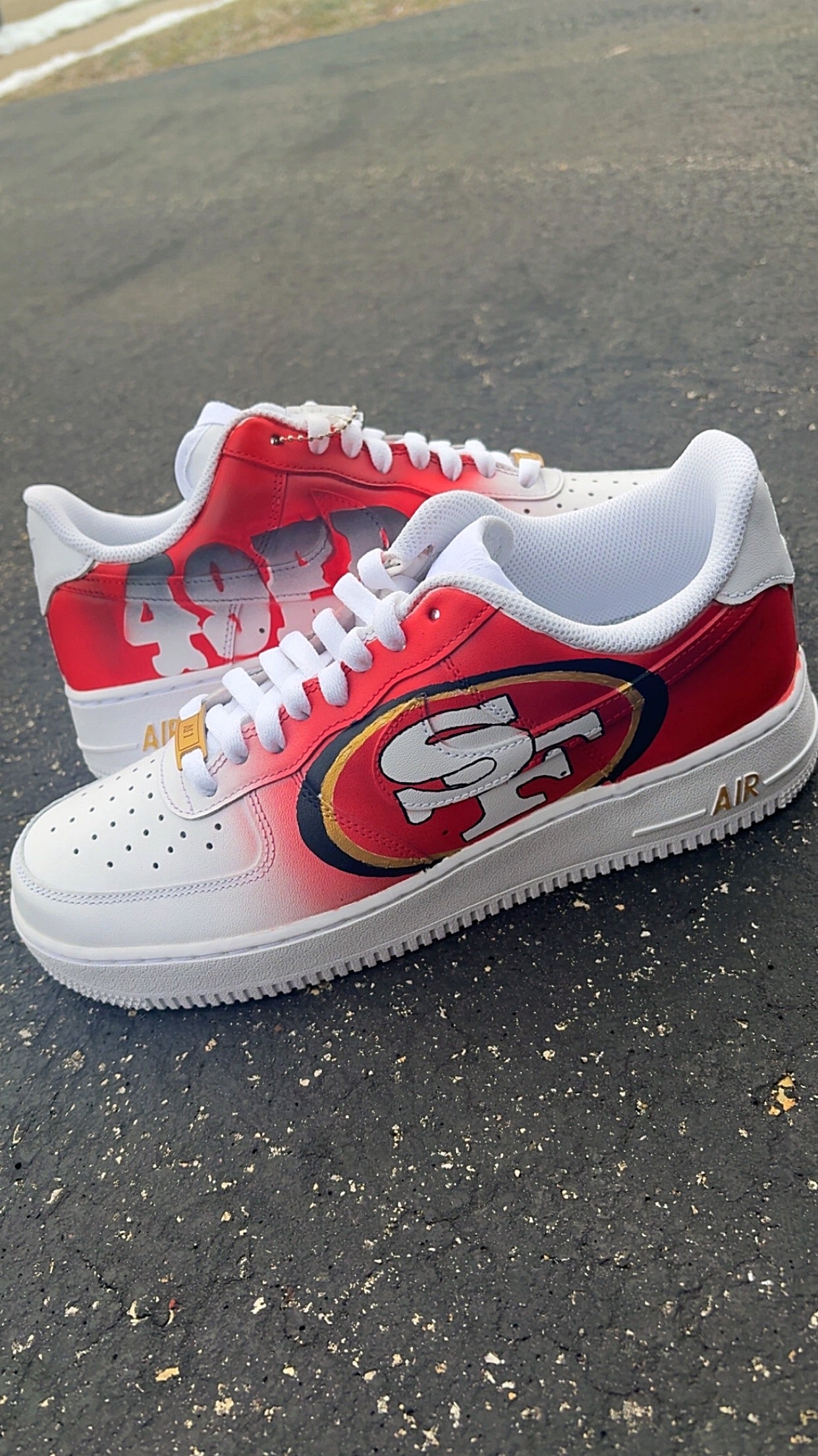Custom 49ers AF1s